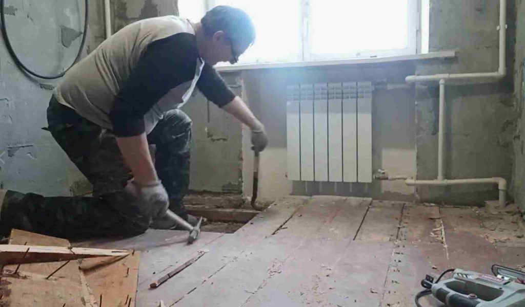 Демонтаж пола