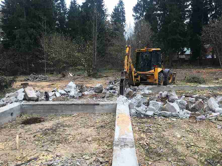 Демонтаж фундамента